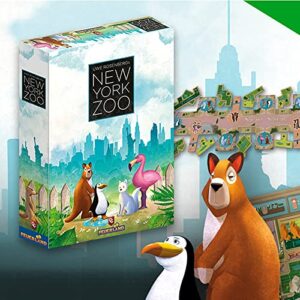 Capstone Games: New York Zoo, Strategy Board Game, Build Your Own Zoo, Easy to Learn, 1 to 5 Players, 60 Minute Play Time, for Ages 10 and Up