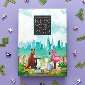 Capstone Games: New York Zoo, Strategy Board Game, Build Your Own Zoo, Easy to Learn, 1 to 5 Players, 60 Minute Play Time, for Ages 10 and Up