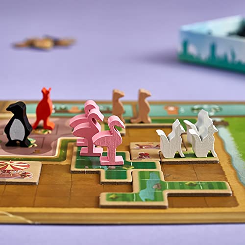 Capstone Games: New York Zoo, Strategy Board Game, Build Your Own Zoo, Easy to Learn, 1 to 5 Players, 60 Minute Play Time, for Ages 10 and Up