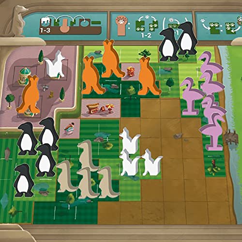 Capstone Games: New York Zoo, Strategy Board Game, Build Your Own Zoo, Easy to Learn, 1 to 5 Players, 60 Minute Play Time, for Ages 10 and Up