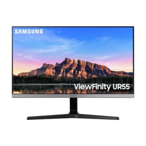 SAMSUNG 28-Inch ViewFinity UR55 Series 4K UHD IPS Computer Monitor, HDR10, AMD FreeSync, HDMI 2.0 and DisplayPort 1.2, Bezelless Display, Eye Care, LU28R550UQNXZA, 2023