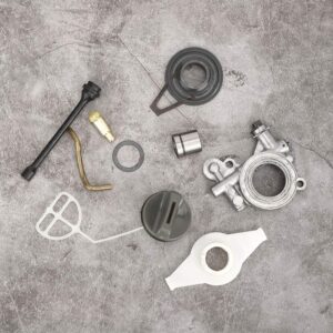 Fdit Oil Pump Gear Kit for Husqvarna 372XP 365 371 385 390 362 570 575 576 il Hose Line Filter Set Chainsaw Replacement Parts