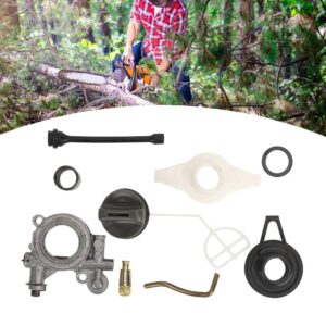 Fdit Oil Pump Gear Kit for Husqvarna 372XP 365 371 385 390 362 570 575 576 il Hose Line Filter Set Chainsaw Replacement Parts