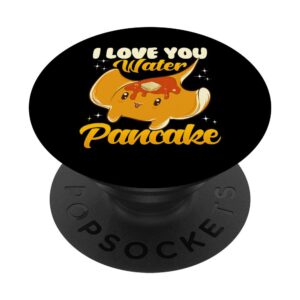 cute & funny i love you water pancake stingray pun popsockets popgrip: swappable grip for phones & tablets