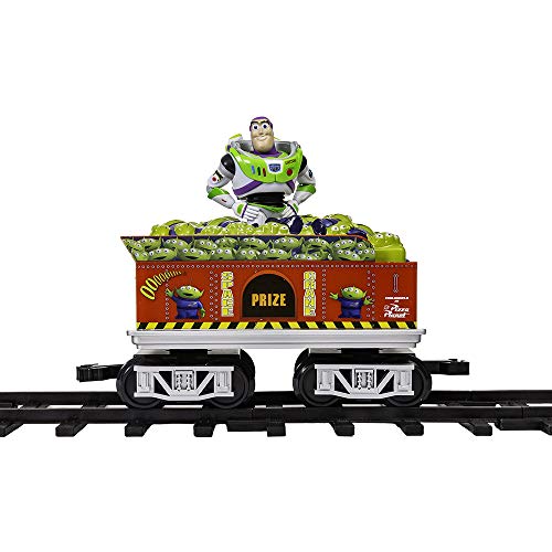 Lionel Battery-Operated Disney Toy Story Toy Train Set with Locomotive, Train Cars, Track & Remote with Authentic Train Sounds, & Lights for Kids 4+