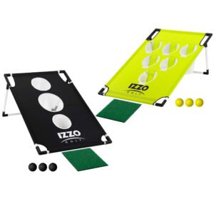 izzo golf pong-hole golf chipping game & golf practice net