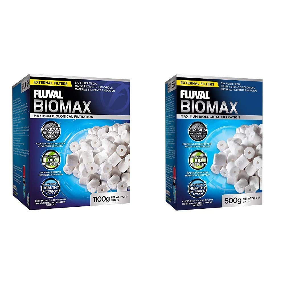 Fluval PreFilter Media (26.45 oz) Biomax Bio Rings - 500 grams/17.63 Ounces