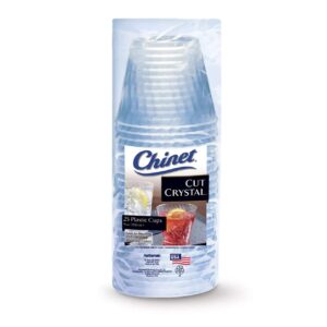 Chinet Disposable Cut Crystal Cups - 9 Ounce, 50 Count