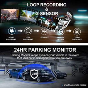 REXING V1P MAX 4K UHD Dual Channel Dash CAM, 3840X2160 Front+1080p Rear, WiFi GPS Car Dash Camera w/Night Vision, Supercapacitor,170 Degree Wide Angle, Loop Recording, G-Sensor, Parking Monitor