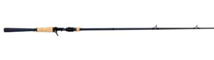 m1 casting / 7′4″ / 1 pc / 8-17 lb line rating / 1/4-3/4 oz lure weight/fast taper action/essex sic guides/custom phenix reel seat/grade aa cork grip handle