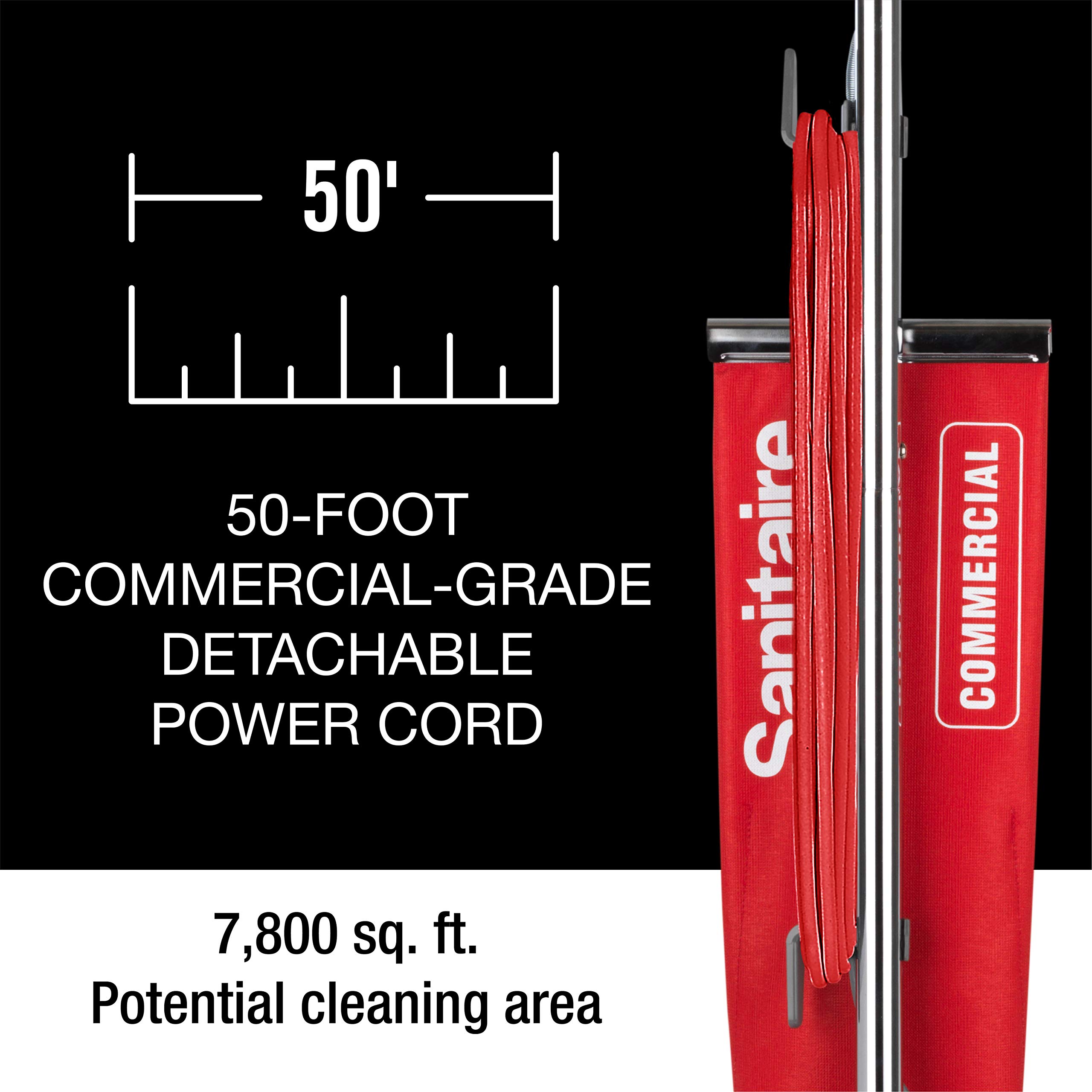 Sanitaire - SC888N SC888 Tradition Upright Vacuum, Red, 8.5" x 14.5" x 21.3"