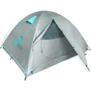 fe active 4 person tent - four season 3-4 man with 3000mm waterproof rip-stop, full rainfly, aluminum poles adult tent for all year camping, backpacking, hiking, travel | designed in california, usa