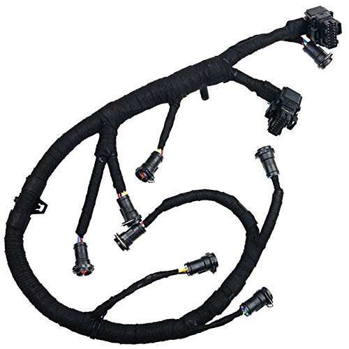 FICM Engine Fuel Injector Complete Wire Harness Compatible with for Ford Powerstroke 6.0L Diesel 2003, 2004, 2005, 2006, 2007 F250 F350 F450 F550 Excursion, Replacement# 5C3Z-9D930-A, 5C3Z9D930A