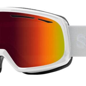 SMITH Women's Drift Snow Goggles White/Red Sol-X Mirror