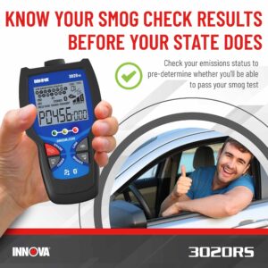 INNOVA 3020RS Fast & Easy-to-Use Check Engine Code Reader, OBD2 Scan tool for ABS Clear with Fix & Part Recommendations, Maintenance Schedules, & Free TSBs on iPhone & Android