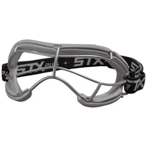 stx 4sight + s youth girl's lacrosse eye mask goggle eye protection field hockey - junior size (grey)