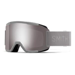 smith squad snow goggles cloudgrey/chromapop sun platinum mirror