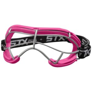 stx 4sight + s youth girl's lacrosse eye mask goggle eye protection field hockey - junior size (punch pink)