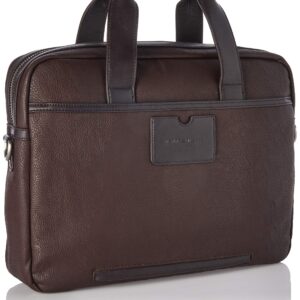 Tommy Hilfiger mens Tommy Hilfiger Leo BRIEFCASE, Dark Chocolate, OS US