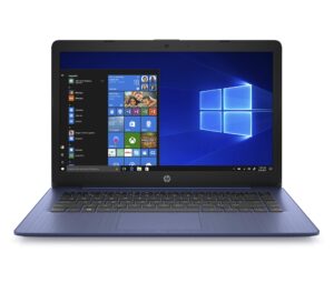 hp stream 14-inch hd touchscreen laptop, intel celeron n4000, 4 gb ram, 64 gb emmc, windows 10 home in s mode with office 365 personal for 1 year (14-cb191nr, royal blue)