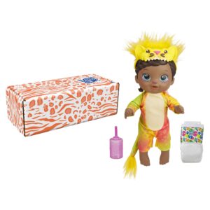 Baby Alive Rainbow Wildcats Doll, Lion, Accessories, Drinks, Wets, Lion Toy for Kids Ages 3 Years and Up, Black Hair