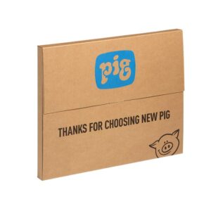 Pig Home Solutions Water Absorbent Mat - Reusable - 5 Pack - 15" x 19" Pads - Blue and White - PM50534