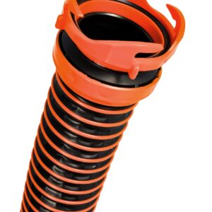 Camco RhinoEXTREME 20’ Camper/RV Sewer Hose | RV Accessories Include 360° Clear Swivel Wye Fitting & Removable 4-in-1 Adapter for RV Storage and Organization & More | TPE Tech for Durability (21056)