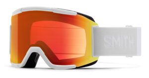 smith optics squad white vapor/chromapop everyday red mirror/yellow one size