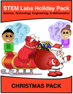 stem labs pack - christmas winter projects pack of 10 holiday-themed projects