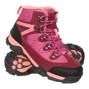 Mountain Warehouse Trail Kids Waterproof Hiking Boots - Girls & Boys Berry Kids Shoe Size 5 US