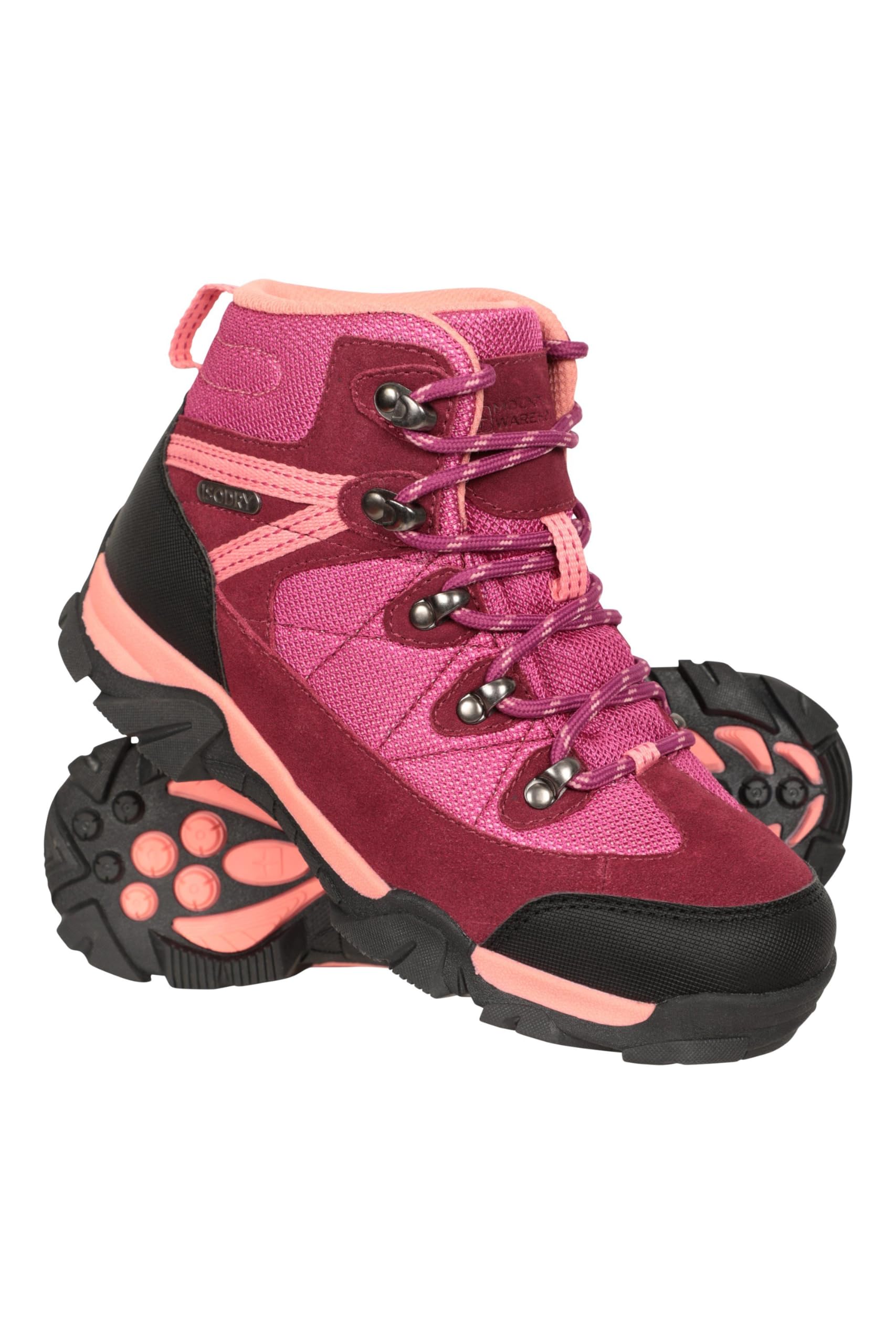 Mountain Warehouse Trail Kids Waterproof Hiking Boots - Girls & Boys Berry Kids Shoe Size 5 US