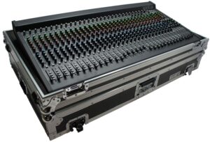 harmony audio hcvlz3204w flight transport road custom mixer case, compatible with mackie 3204vlz4