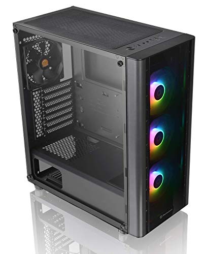 Thermaltake V250 Motherboard Sync ARGB ATX Mid-Tower Chassis with 3 120mm 5V Addressable RGB Fan + 1 Black 120mm Rear Fan Pre-Installed CA-1Q5-00M1WN-00