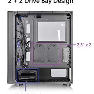 Thermaltake V250 Motherboard Sync ARGB ATX Mid-Tower Chassis with 3 120mm 5V Addressable RGB Fan + 1 Black 120mm Rear Fan Pre-Installed CA-1Q5-00M1WN-00