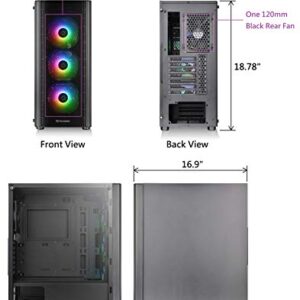 Thermaltake V250 Motherboard Sync ARGB ATX Mid-Tower Chassis with 3 120mm 5V Addressable RGB Fan + 1 Black 120mm Rear Fan Pre-Installed CA-1Q5-00M1WN-00