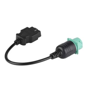 OBD2 Scanner Cable 9 Pin to 16 Pin Adapter Diagnostic Scanner Cable for Cummins Engine