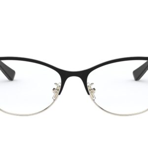 Coach HC5111 Prescription Eyewear Frames, Black/Light Gold/Demo Lens, 53 mm