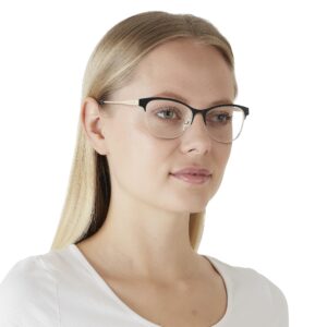 Coach HC5111 Prescription Eyewear Frames, Black/Light Gold/Demo Lens, 53 mm