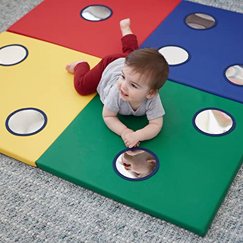 ECR4Kids SoftZone 123 Look at Me Activity Mat, Folding Playmat, Assorted