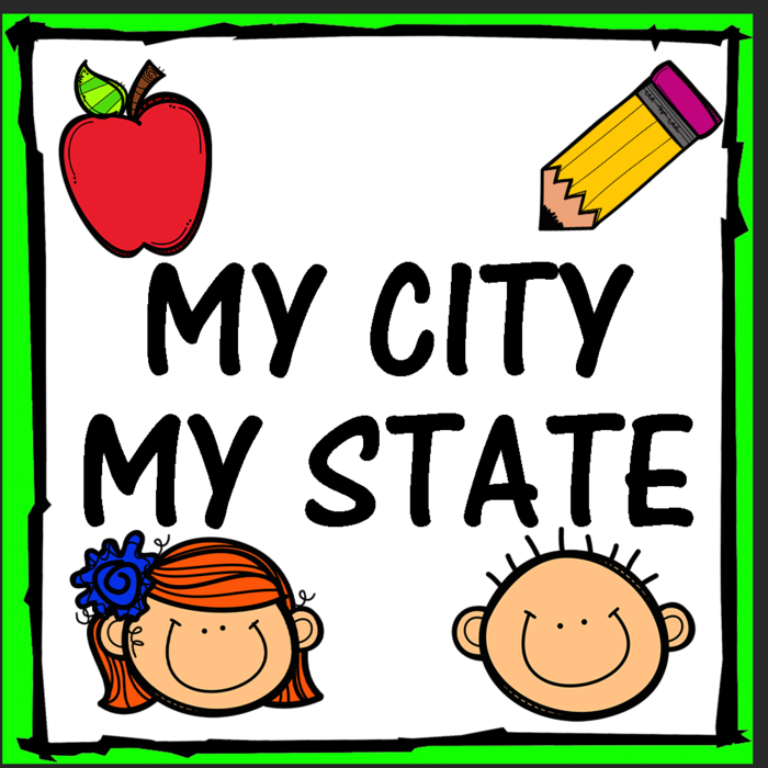 City and State United States US Local Geography Social Studies Classroom Worksheet Activity (1st, 2nd, 3rd, & 4th Grade)