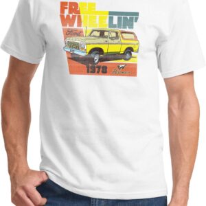 1978 Ford Bronco Free Wheeling Shirt, White 3XL