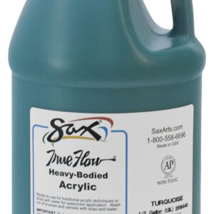 Paint Acrylic SAX True Flow Turquoise Half Gallon