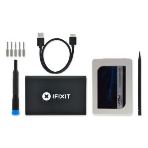 ifixit ssd upgrade bundle compatible with macbook and macbook pro (non-retina) - 250 gb