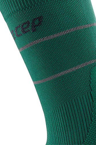 CEP Reflective mid-Cut Socks, Green, Men IV