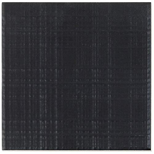 Oakland Decor Black 6 in. x 6 in. 7mm Matte Porcelain Floor and Wall Tile (44 Pieces 10.76 sq. ft. / Box)