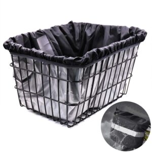 hoobbii waterproof bike basket liner - waterproof rain cover fits most bicycle baskets.