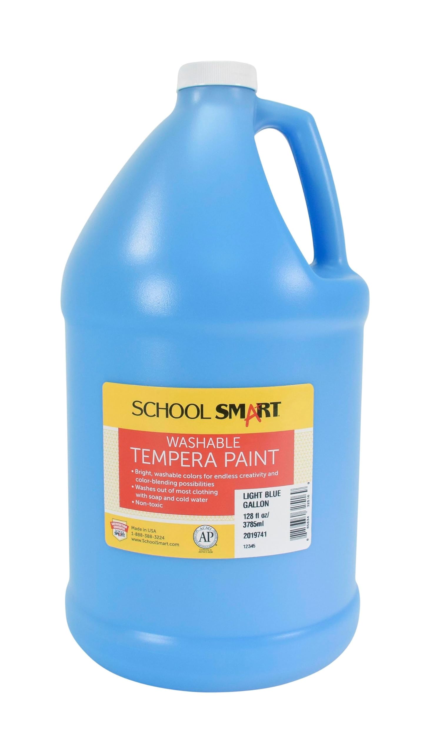 Paint Tempera WASH SCHOOL SMART Light Blue Gallon