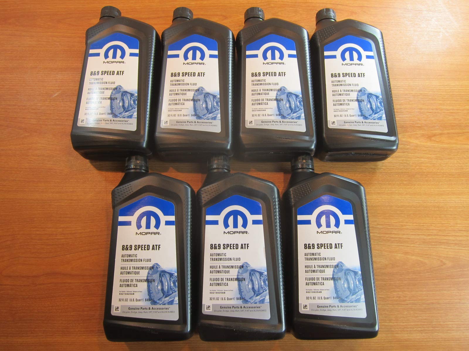 Mopar Chrysler Dodge Jeep Ram 8 and 9 Speed Automatic Transmission Fluid New 7 Quarts