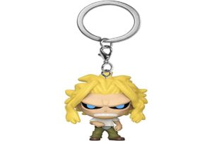 funko pop! keychain: my hero academia - all might weakened state, multicolor