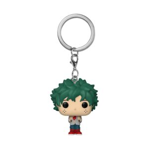 funko pop! keychain: my hero academia - deku in school uniform, multicolor, 2 inches